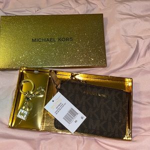 Michael Kors wristlet and keychain